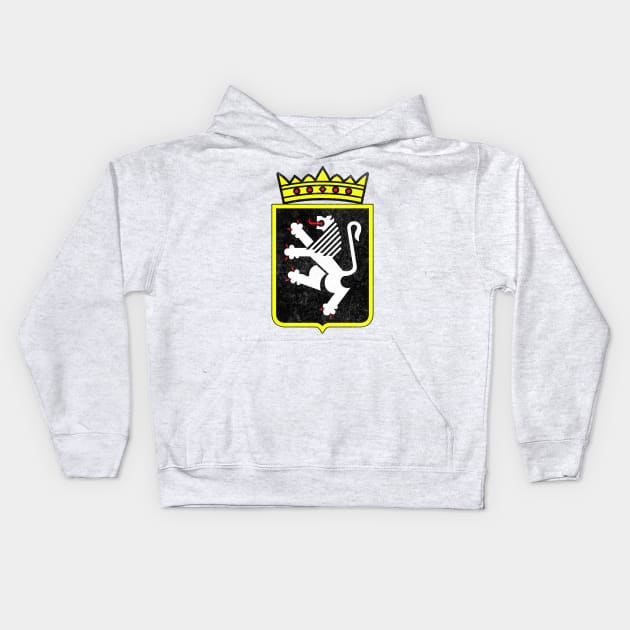 Valle d'Aosta Italia / Italy Region Coat of Arms / Vintage Look Kids Hoodie by DankFutura